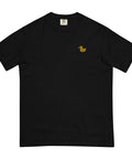 Rubber-Duck-Embroidered-T-Shirt-Black-Front-View