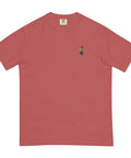 Bubble-Tea-Embroidered-T-Shirt-Crimson-Front-View