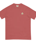 Sunny-Side-Up-Embroidered-T-Shirt-Crimson-Front-View
