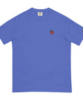 Strawberry-Embroidered-T-Shirt-Flo-Blue-Front-View