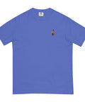 Bubble-Tea-Embroidered-T-Shirt-Flo-Blue-Front-View