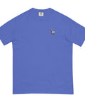 Waddling-Goose-Embroidered-T-Shirt-Flo-Blue-Front-View