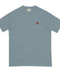 Watermelon-Embroidered-T-Shirt-Ice-Blue-Front-View