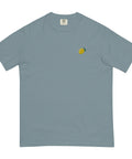 Lemon-Embroidered-T-Shirt-Ice-Blue-Front-View