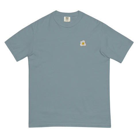 Sunny-Side-Up-Embroidered-T-Shirt-Ice-Blue-Front-View