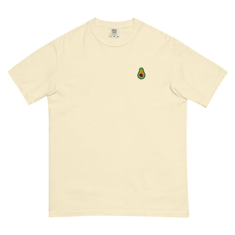 Avocado-Embroidered-T-Shirt-Ivory-Front-View