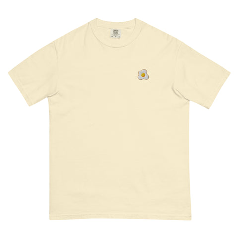 Sunny-Side-Up-Embroidered-T-Shirt-Ivory-Front-View