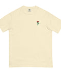 Rose-Embroidered-T-Shirt-Ivory-Front-View