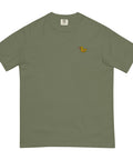 Rubber-Duck-Embroidered-T-Shirt-Moss-Front-View