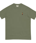 Bubble-Tea-Embroidered-T-Shirt-Moss-Front-View