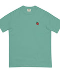 Strawberry-Embroidered-T-Shirt-Seafoam-Front-View