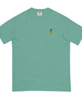 Pineapple-Embroidered-T-Shirt-Seafoam-Front-View