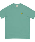 Lemon-Embroidered-T-Shirt-Seafoam-Front-View