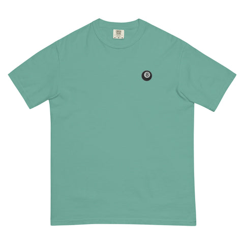 Magic-Eight-Ball-Embroidered-T-Shirt-Seafoam-Front-View