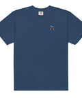 Wine-Embroidered-T-Shirt-True-Navy-Front-View