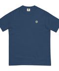 Daisy-Embroidered-T-Shirt-True-Navy-Front-View