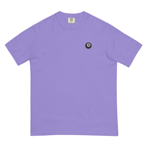 Magic-Eight-Ball-Embroidered-T-Shirt-Violet-Front-View