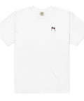 Wine-Embroidered-T-Shirt-White-Front-View