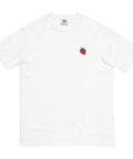 Strawberry-Embroidered-T-Shirt-White-Front-View
