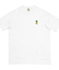 Pineapple-Embroidered-T-Shirt-White-Front-View