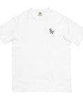 Waddling-Goose-Embroidered-T-Shirt-White-Front-View