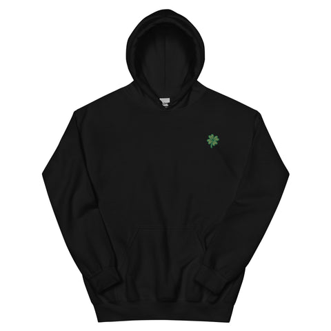 Four-Leaf Clover Embroidered Hoodie