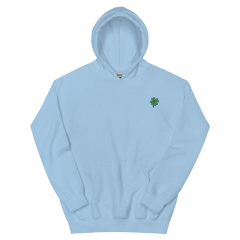 Four-Leaf Clover Embroidered Hoodie