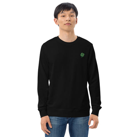 Four-Leaf Clover Embroidered Sweatshirt