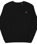Watermelon-Embroidered-Sweatshirt-Black-Front-View