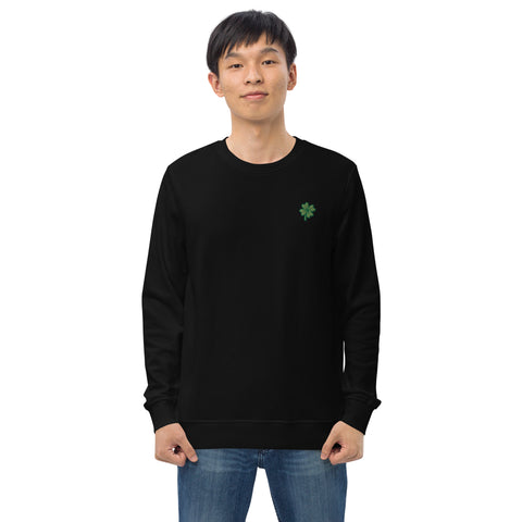 Four-Leaf Clover Embroidered Sweatshirt