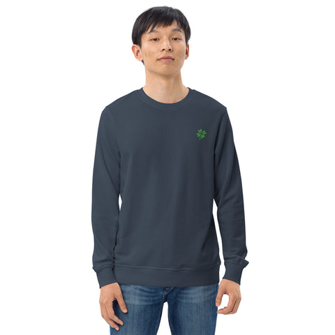 Four-Leaf Clover Embroidered Sweatshirt