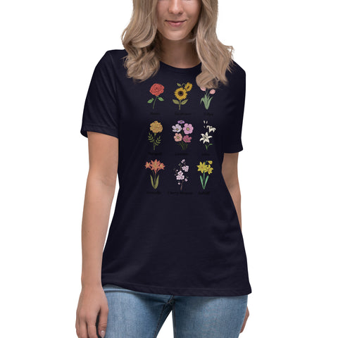 Kind Of Flowers - Women's Relaxed T-Shirt